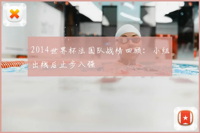 2014世界杯法国队战绩回顾:小组出线后止步八强
