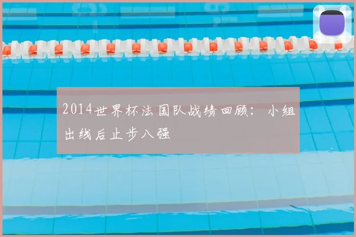 2014世界杯法国队战绩回顾：小组出线后止步八强